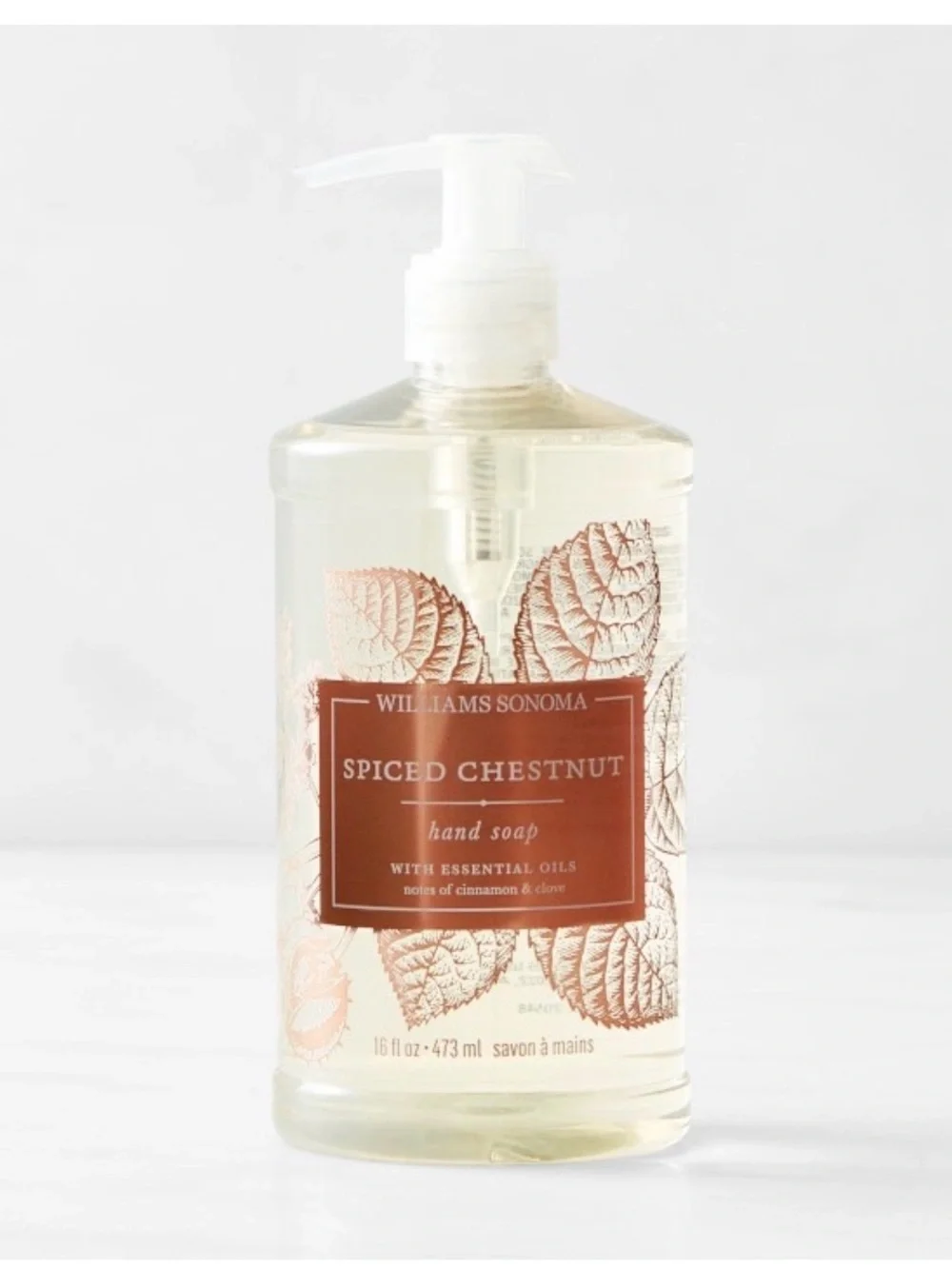 NWT Williams Sonoma Spiced Chestnut 3 piece set (dish soap, hand soap & lotion)